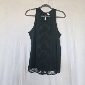 Old Navy Black Lace Detail Top